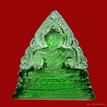 หลวงพ่อพระพุทธชินราช เนื้อแก้วสีเขียว ปี2493