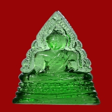 หลวงพ่อพระพุทธชินราช เนื้อแก้วสีเขียว ปี2493