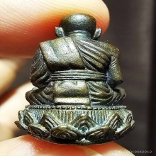 รูปหล่อเบ้าฉีด สร้างมณฑป ปี 40 เนื้อนวะโลหะ ผิวปรอททั้งองค์