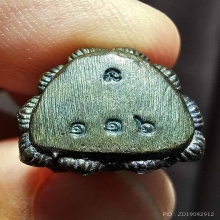 รูปหล่อเบ้าฉีด สร้างมณฑป ปี 40 เนื้อนวะโลหะ ผิวปรอททั้งองค์