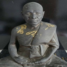 พระบูชาหลวงพ่อสด วัดปากน้ำ ป้ายแดง หน้าตัก 6 นิ้ว ผิวหิ้ง