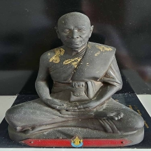 พระบูชาหลวงพ่อสด วัดปากน้ำ ป้ายแดง หน้าตัก 6 นิ้ว ผิวหิ้ง