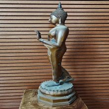 พระพุทธลีลามหากาญจนาบพิตร เนื้อบรอนซ์นอก (เพิ่มรูป)