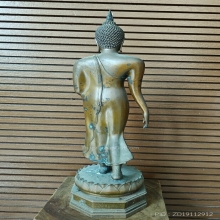 พระพุทธลีลามหากาญจนาบพิตร สูง 29.5 นิ้ว เนื้อบรอนซ์นอก