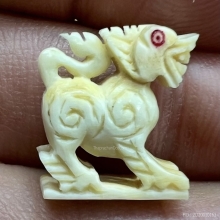 สิงห์งาแกะ หัวมังกรขวัญเลข๑ สวยเก่าสมบูรณ์ เต็ม100