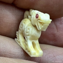 สิงห์งาแกะ หัวมังกรขวัญเลข๑ สวยเก่าสมบูรณ์ เต็ม100