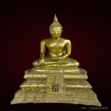 พระบูชาหลวงพ่อวัดไร่ขิง 5นิ้วกะหลั่ยทอง