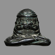 พระปิดตาหลวงพ่อผัน วัดสรรเพชร พิมพ์เศียรบายศรี