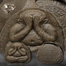 พระปิดตาหลวงปู่โต๊ะ ยันต์ดวงเล็ก 