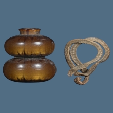 น้ำเต้าดูดทรัพย์ รุ่นแรก หลวงพ่อสด วัดปากน้ำ สีคตไม้สักนิยม