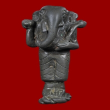 พระพิฆเนศยืน เนื้อสำริดเงิน ยุคต้น