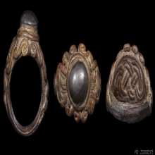  แหวนหล่อโบราณหัวเมฆพัตร เนื้อทองผสม หลวงพ่ออิ่ม วัดหัวเขา