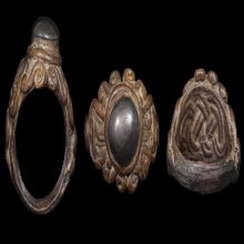  แหวนหล่อโบราณหัวเมฆพัตร เนื้อทองผสม หลวงพ่ออิ่ม วัดหัวเขา