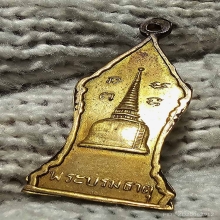 เหรียญวันอาทิตย์ หลังเจดีย์พระบรมธาตุ ปี 2499 เนื้อฝาบาตร