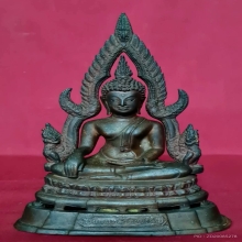 พระบูชาหลวงพ่อชินราช 25 พุทธศตวรรษ ก้นดินไทย พิมพ์หน้าจีน