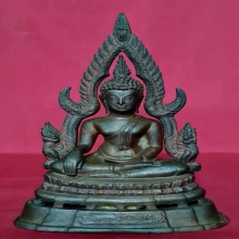 พระบูชาหลวงพ่อชินราช 25 พุทธศตวรรษ ก้นดินไทย พิมพ์หน้าจีน