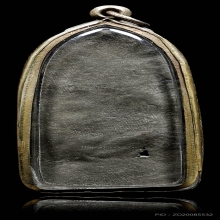 พระลีลาบัวสองชั้น กรุวัดพระศรีฯ สุโขทัย เนื้อชินเงิน 