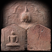 ลพ.พ่วง วัดกก พิมพ์ห้าเหลี่ยม เนื้อดิน ปี2473 จ.กรุงเทพฯ