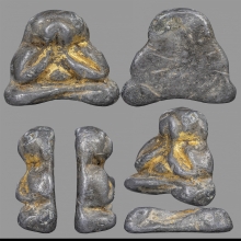 พระปิดตา หลวงพ่อแก้ว วัดเคลือวัลย์  เนื้อตะกั่ว พิมพ์กลาง