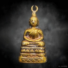 พระชัยทองคำปั้มอุดผงดำพระสังฆราช (แพ) วัดสุทัศน์ฯ