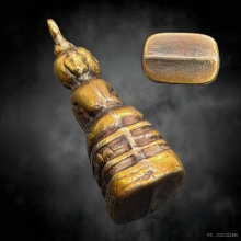 พระชัยทองคำปั้มอุดผงดำพระสังฆราช (แพ) วัดสุทัศน์ฯ