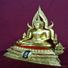 พระบูชาหลวงพ่อพระพุทธชินราช ภปร 9 นิ้ว ลงรักปิดทอง