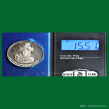 เหรียญเจ้าแม่กวนอิม วัดราชบพิธ ปี 2536 เนื้อเงิน