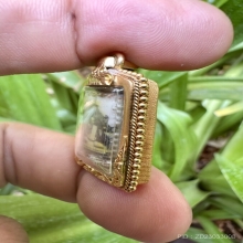 หลวงพ่อพรหม  รูปถ่ายปี 06 หลังตะกรุดสามกษัตริย์