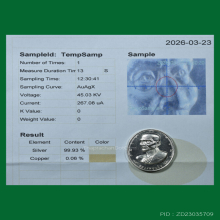 เหรียญหลวงพ่อแย้ม วัดด่านสำโรง เนื้อเงิน 99% มีรอยจาร 