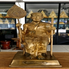 พระบูชาหลวงพ่อแช่ม วัดฉลอง จ.ภูเก็ต ความสูง 19 นิ้ว