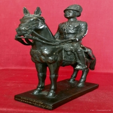 พระบูชาเสด็จพ่อร.5 ทรงม้า หล่อโบราณ ความสูง 13.5 นิ้ว