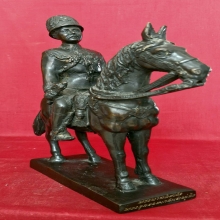 พระบูชาเสด็จพ่อร.5 ทรงม้า หล่อโบราณ ความสูง 13.5 นิ้ว