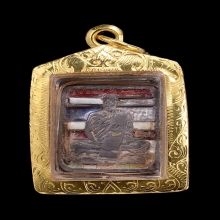 หัวแหวนหลวงพ่อเดิม วัดหนองโพ เนื้อเงินลงยา