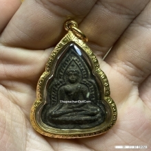 พระพุทธชินราชหลวงพ่อเงิน วัดดอนยายหอม พิมพ์เข่าลอย ปี2485