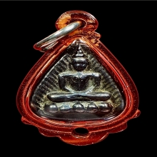 พระกลีบบัวหลังยันต์ หลวงปู่บุญ เนื้อเมฆพัด  ปี 2460 