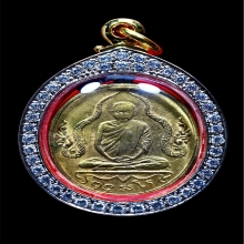 หลวงพ่อพร วัดดอนเมือง รุ่นแรก เนื้อทองแดงกะไหล่ทอง พ.ศ.2460