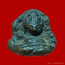 พระอุปคุตเขมร เนื้อสัมฤทธิ์แดง