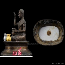 นางกวักเจ้าทรัพย์ หลวงปู่หงษ์ สุสานทุ่งมน ตอกโค้ด No.690