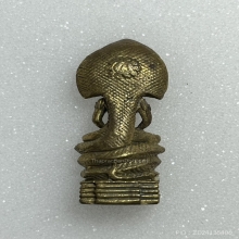  จตุคามรามเทพ นาคปรก7เศียร เนื้อทองเหลือง พ.ศ.2532