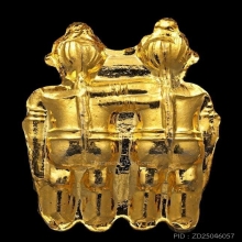 กัณหา-ชาลี หลวงปู่หลิว วัดไร่แตงทอง เนื้อกะไหล่ทอง ปี2536