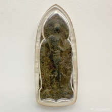 พระลีลาเนื้อชินเงิน