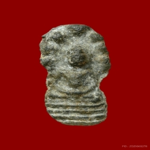 พระนาคปรกหลังลายผ้า พิมพ์เล็ก เนื้อชินเงิน กรุวัดราชบูรณะ 