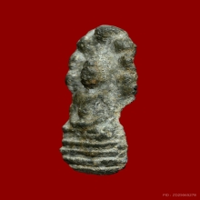 พระนาคปรกหลังลายผ้า พิมพ์เล็ก เนื้อชินเงิน กรุวัดราชบูรณะ 