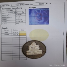 พระสังกัจจายน์ วัดมเหยงค์ จ.อยุธยา ปี 39 เนื้อเงิน