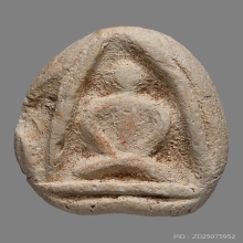 พระพุทธหลวงพ่อแก้ว วัดบ่อฝ้าย พิมพ์สองหน้า เนื้อผง (หายาก)