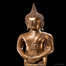 พระพุทธรูปสมัยรัชกาล ปางถวายเนตร สวยเดิมดินเต็มแท้ดูง่าย