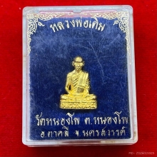 พระทองคำ.หลวงพ่อเดิม วัดหนองโพ รุ่น 5 เสาร์ ปี 2541