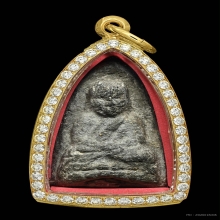 หลวงพ่อทวดเนื้อว่าน2497ใหญ่Cพร้อมตลับเพชรแท้