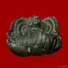 พระอุปคุต ยุคต้น เนื้อสำริดเงิน ศิลปะเขมร