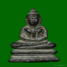 รูปหล่อพระพุทธ กรุวัดเลียบ เนื้อชินเงินแก่ตะกั่ว วัดราชบูรณะ